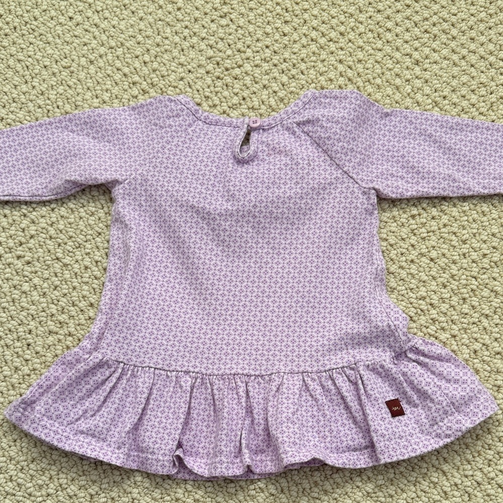 Tea Collection Lavender Ruffle Top - Picture 3 of 3
